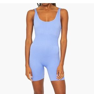 We Wore What Powder Blue Active Romper